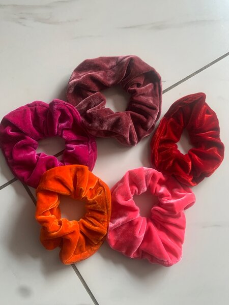 Lot de chouchous en velours