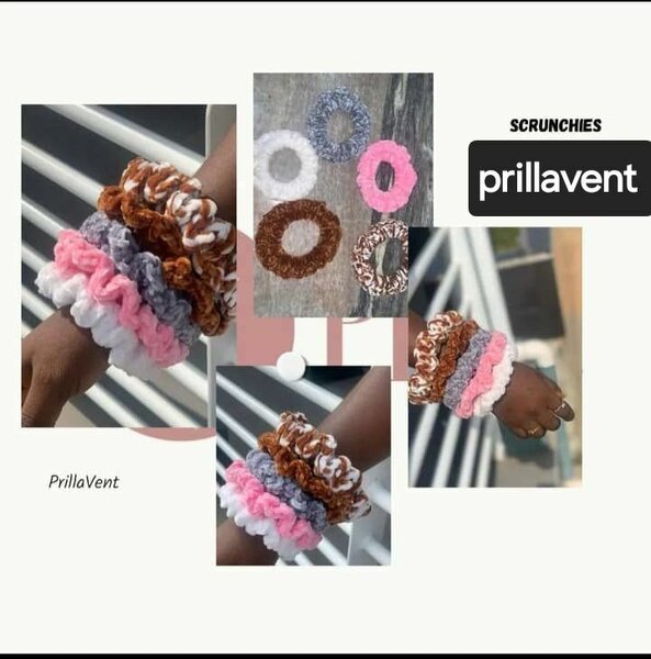 Crochet hairbows and scrunchies