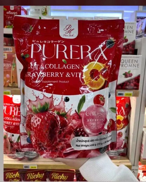 PUERA Collagen Fraise et Vitamine C
