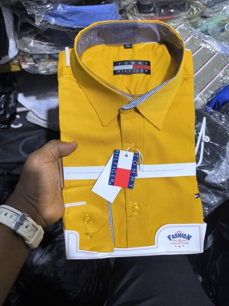 Chemise Homme Élégante Jaune