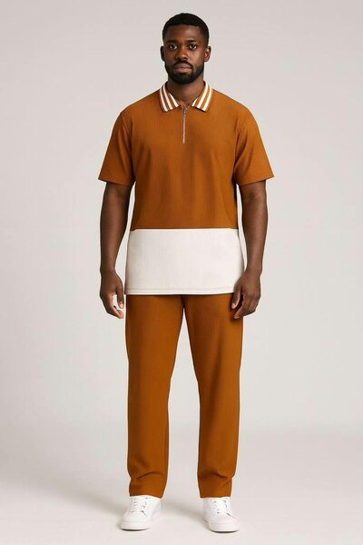 Tenue décontractée bicolore