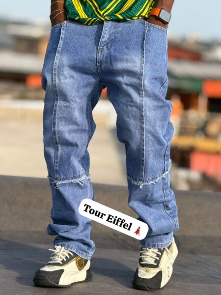 Jeans baggy en denim
