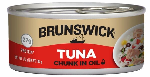 BRUNSWICK CHUNK TUNA IN OIL  142G
