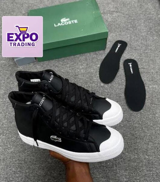 Baskets montantes Lacoste noires