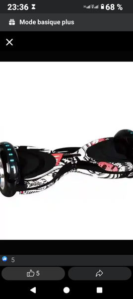 Hoverboard électrique LED design