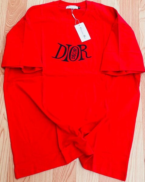 T-shirt rouge Dior unisexe