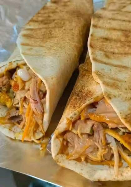 Wraps délicieux avec viande