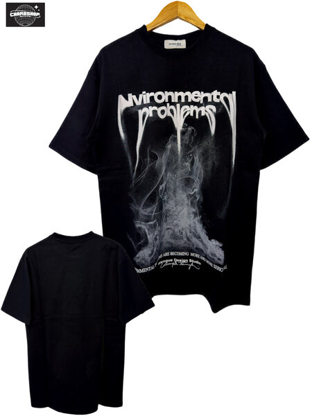 T-shirt Environmental Problems noir pour homme