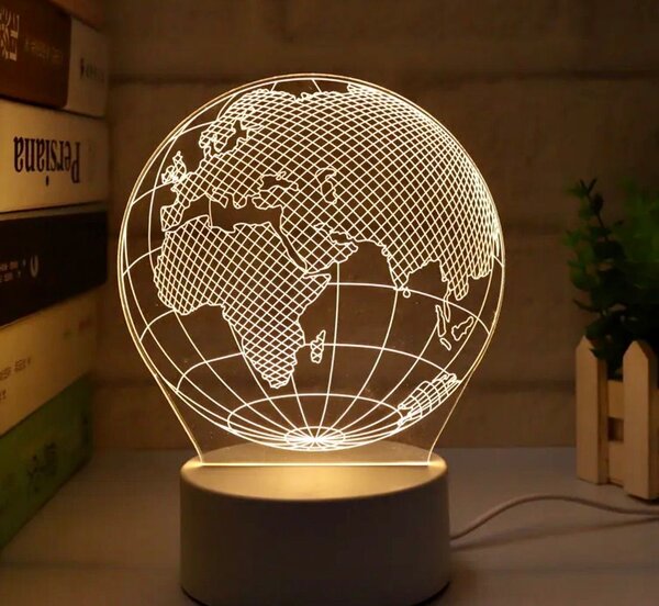 Lampe LED Globe 3D Décorative