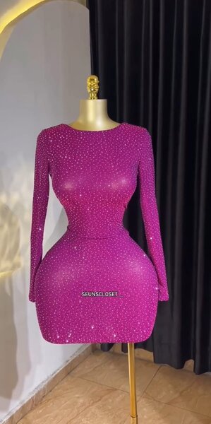 Robe brillante soirée élégante