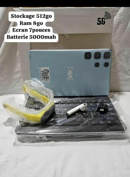 Tablette tactile Deal 7 pouces - 8Go RAM, 512Go Stockage, 5G