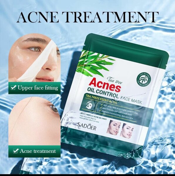 Tea tree acne control facial masks