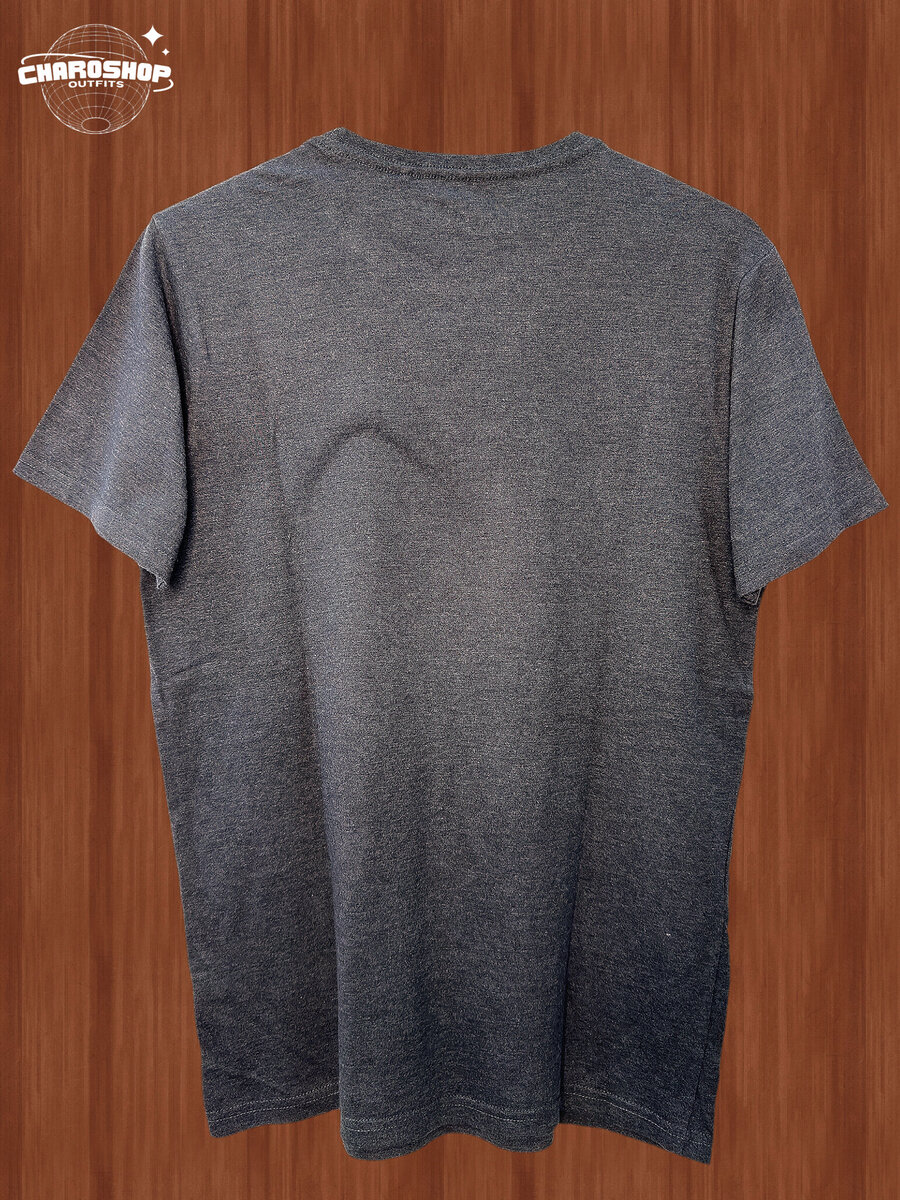 T-shirt gris imprimé "Enjoy Coke"