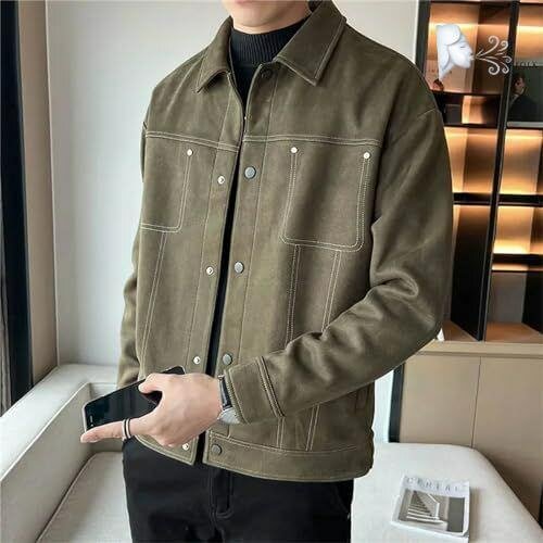 Veste en daim pour homme