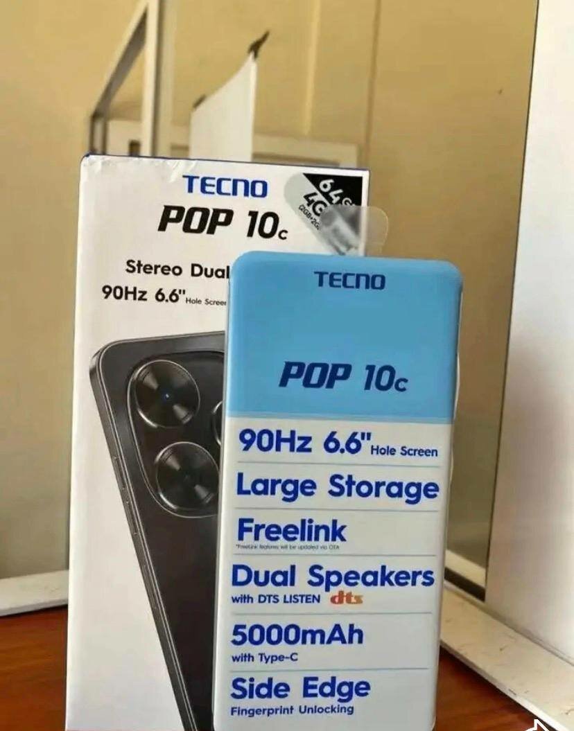 Tecno POP 10c Smartphone 4GB 64GB