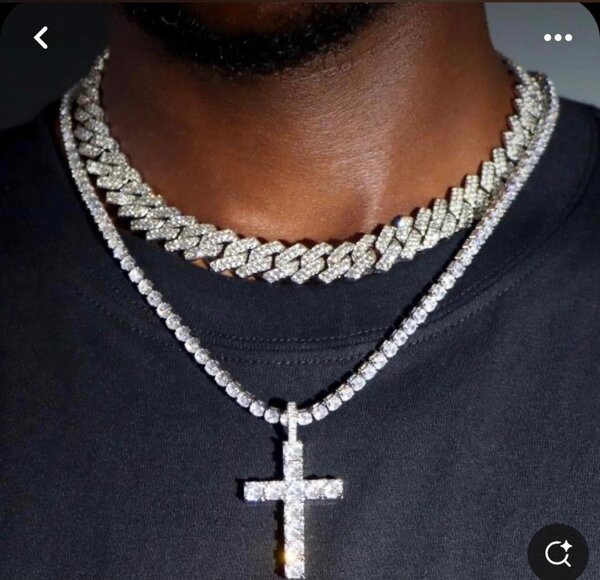 Cuban iced out necklace