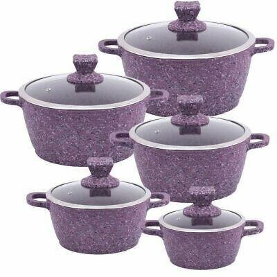 Batterie de cuisine en granit violet