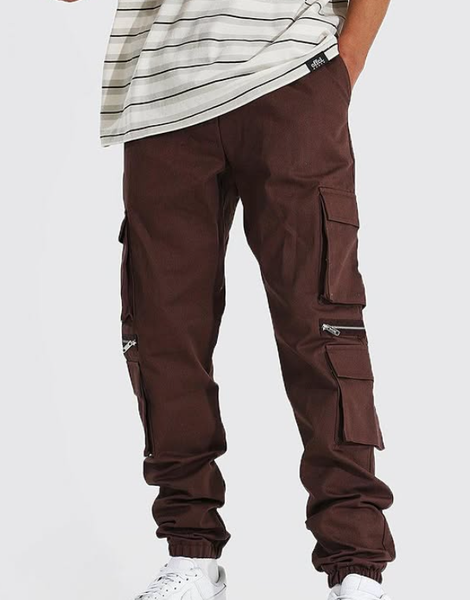 Pantalon cargo marron