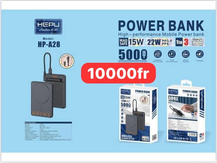Power Bank HEPU 10000mAh