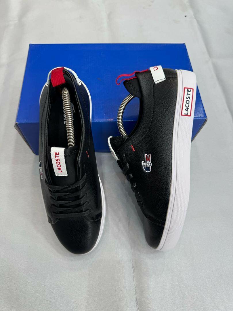 Baskets Lacoste Homme Cuir Noir