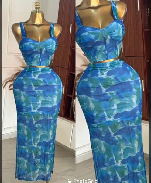 Robe turquoise élégante