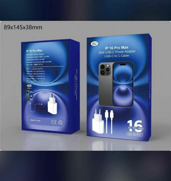 IP 16 Pro Max USB-C Power Adapter