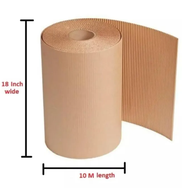 Gift Wrapping Sheet Corrugated - 10 M - Brown