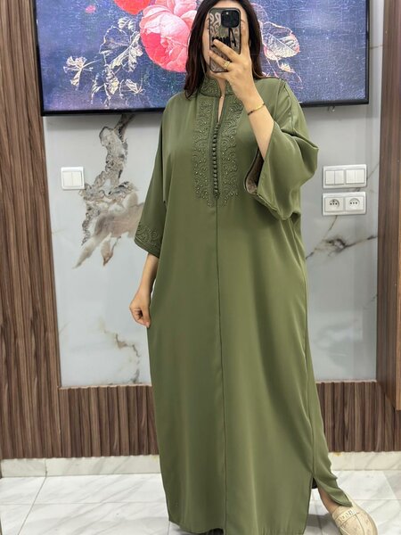 Kaftan long femme moderne