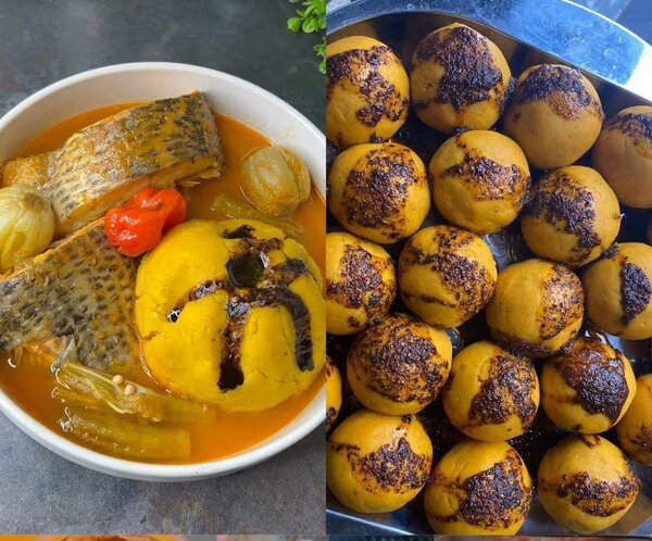 Foufou banane avec sauce clair