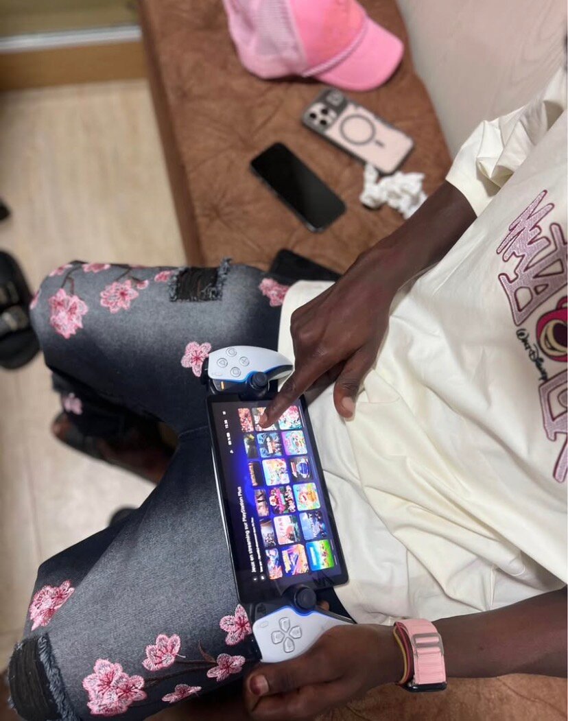 Support manette console portable