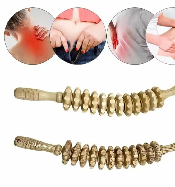 Rouleau de Massage Bois Musculaire