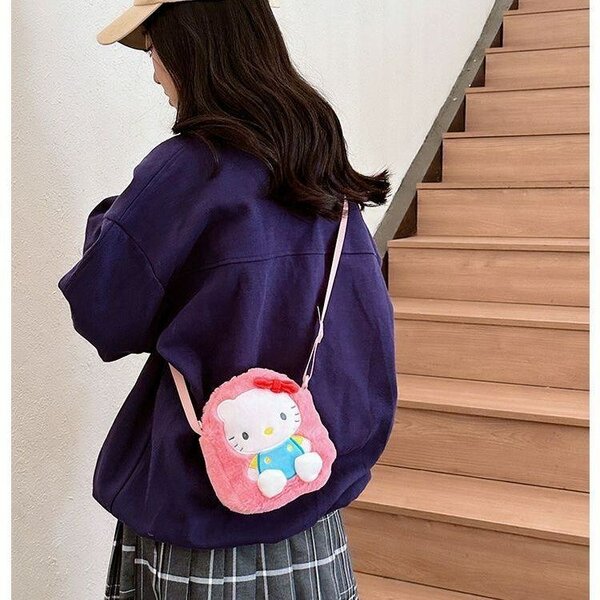 Sac bandoulière peluche