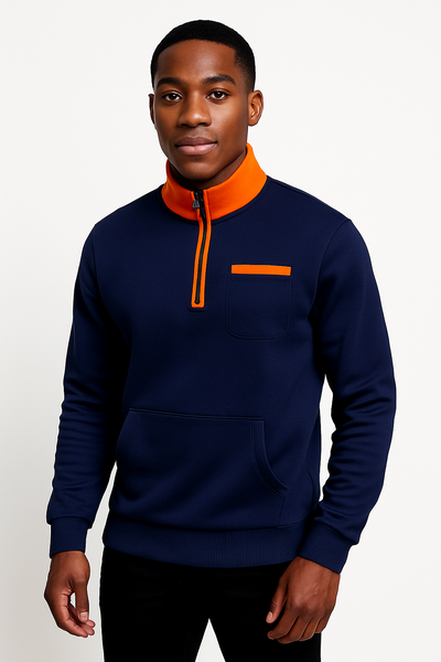 Sweatshirt zippé homme