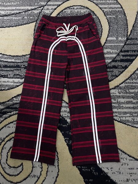 Pantalons rayés décontractés