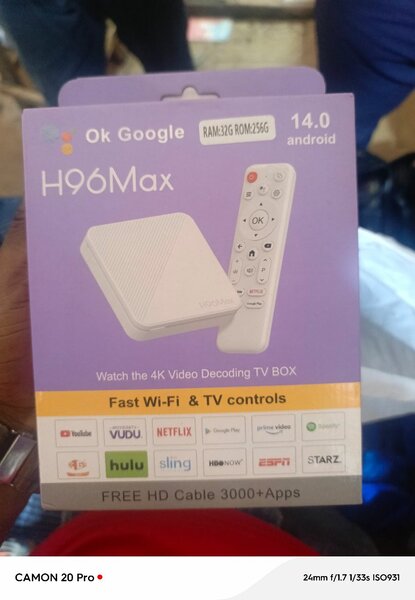 Boîte Android TV H96Max