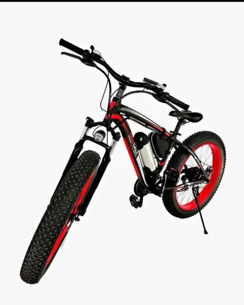 Vélo Électrique Tout-Terrain Rouge