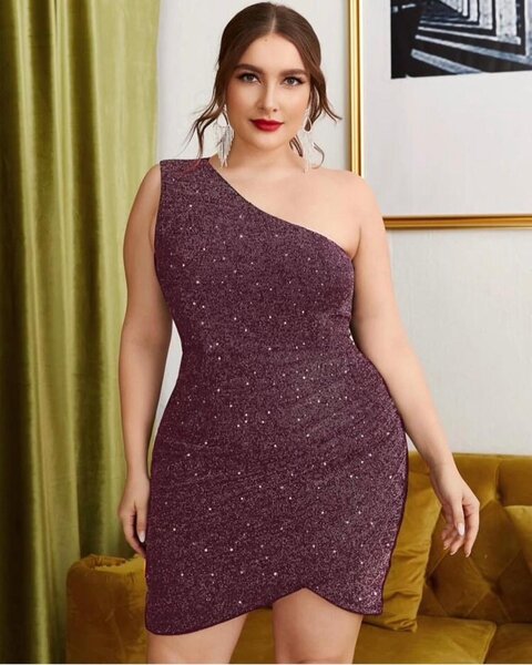 Robe One Shoulder Brillante