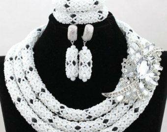 Parure Bijoux Perles Élégante