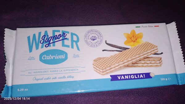 Gaufrettes à la vanille Cabrioni