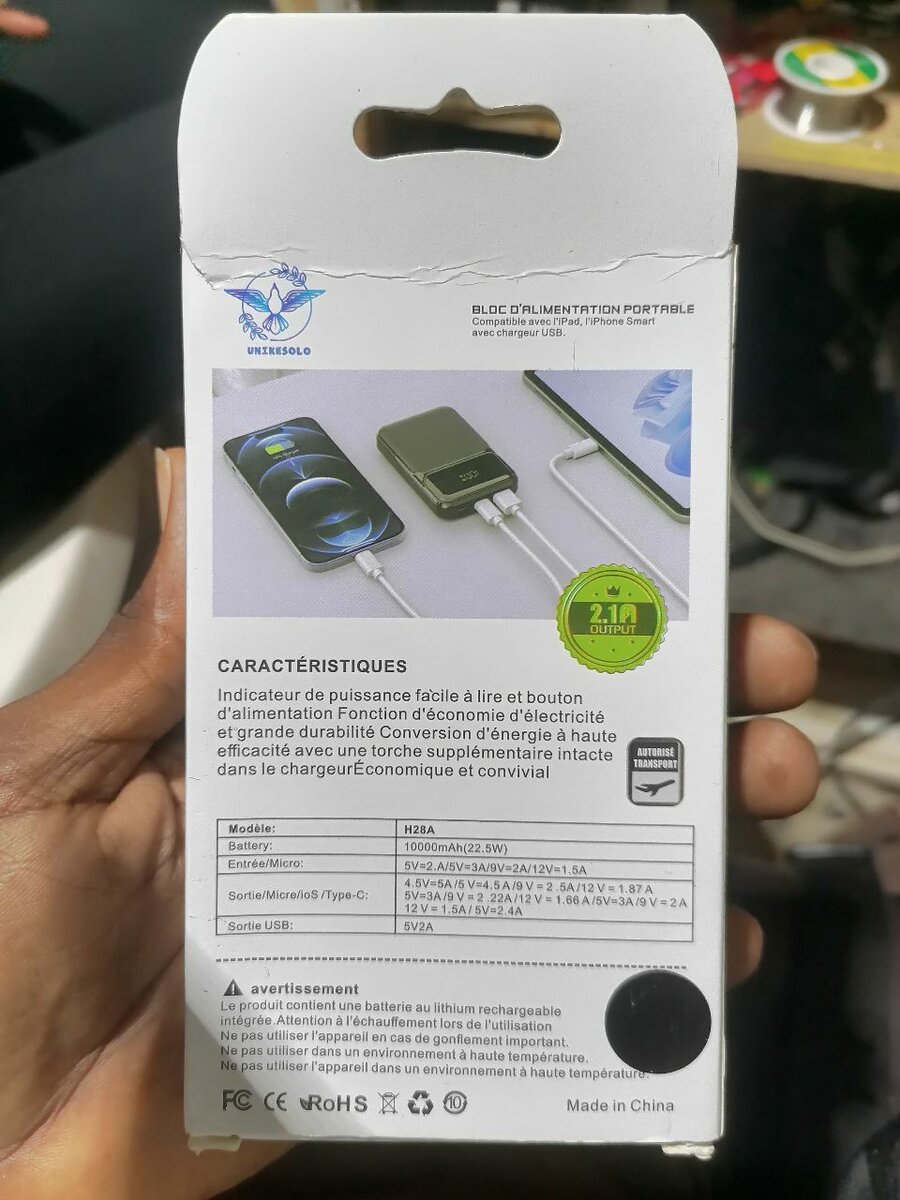 Powerbank 22.5W 10000mAh