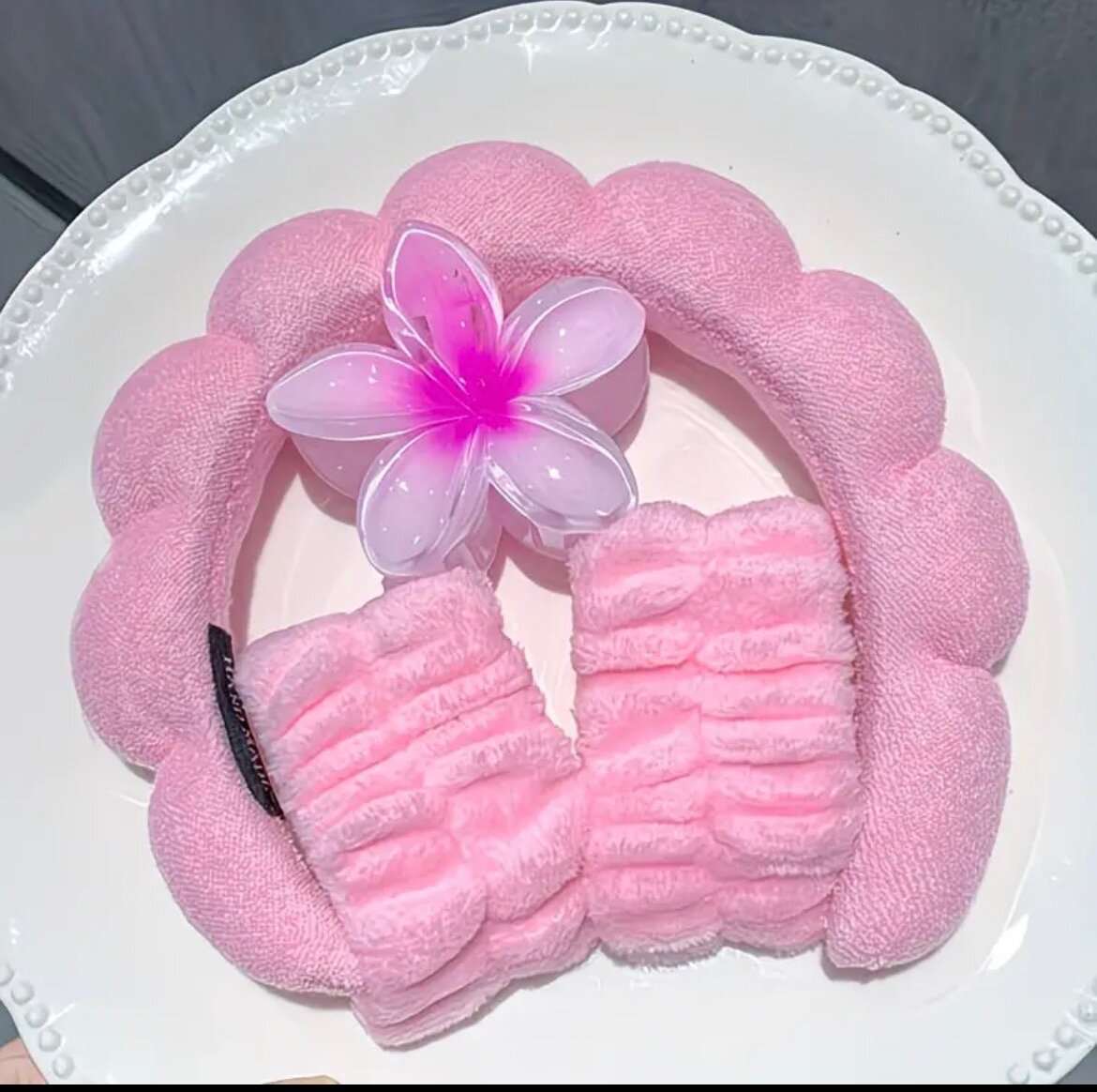 Bandeau de Spa Rose avec Fleur