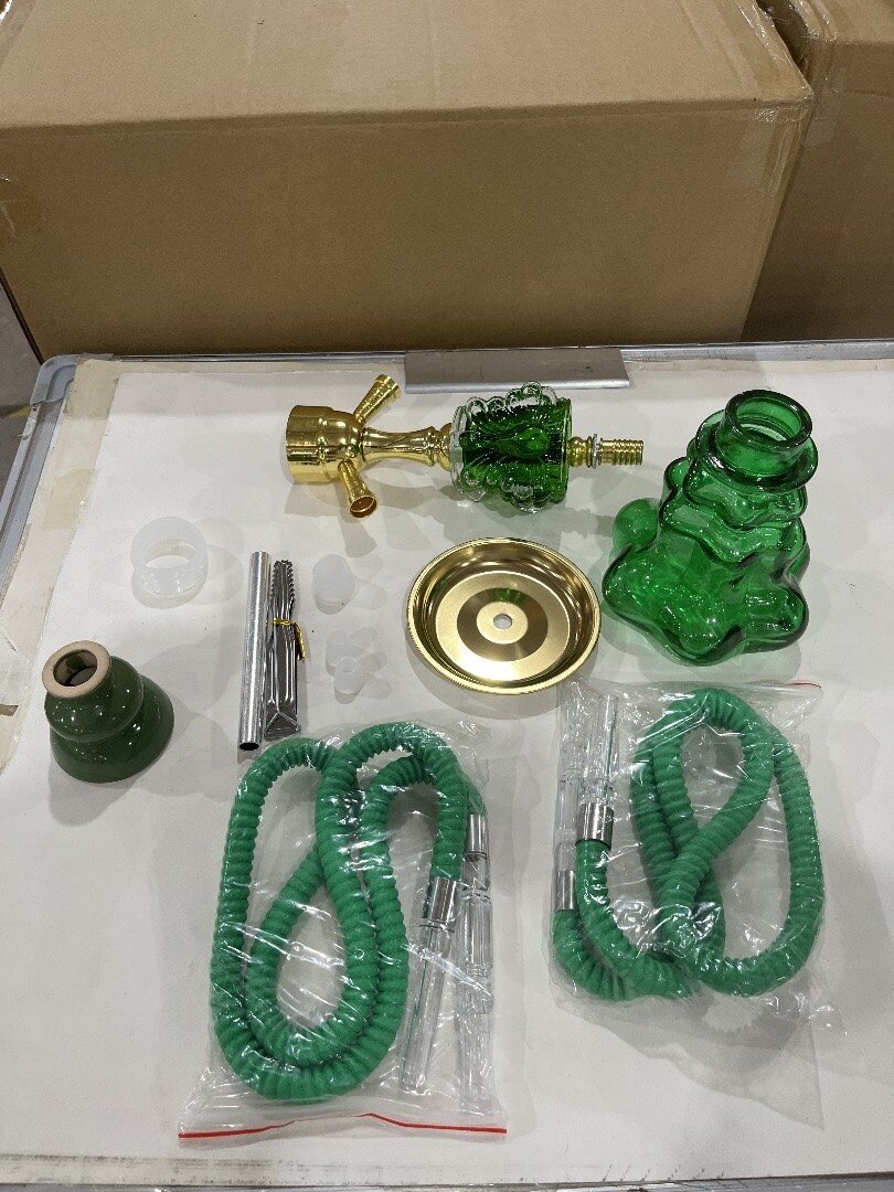 Double Pipe Shisha Pot { hookah} small size