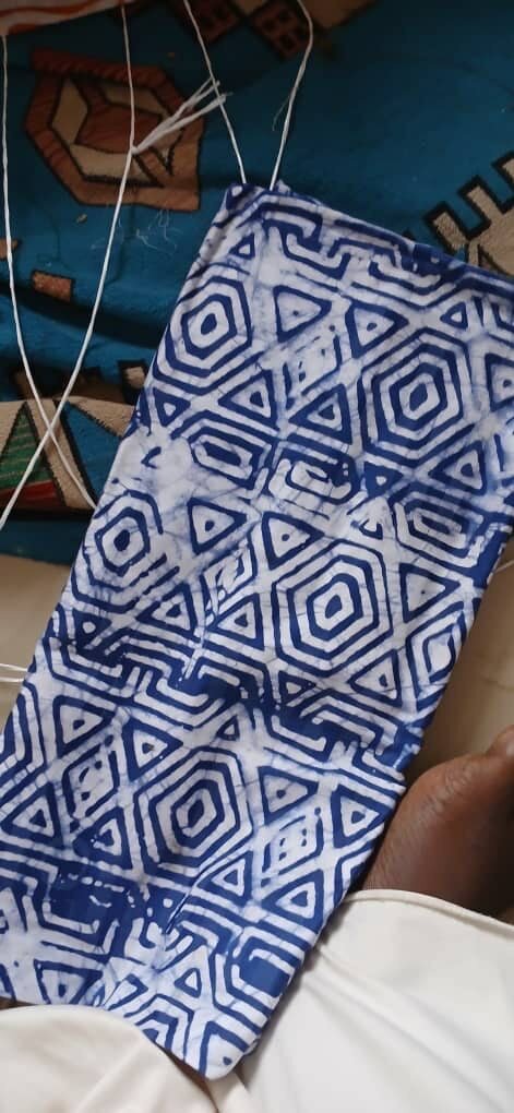 Tissu Batik Coloré en Coton