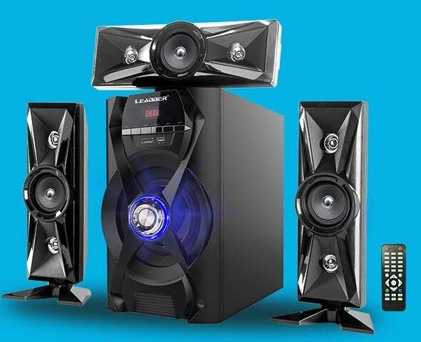 Système audio LEADER avec caisson de basse et télécommande