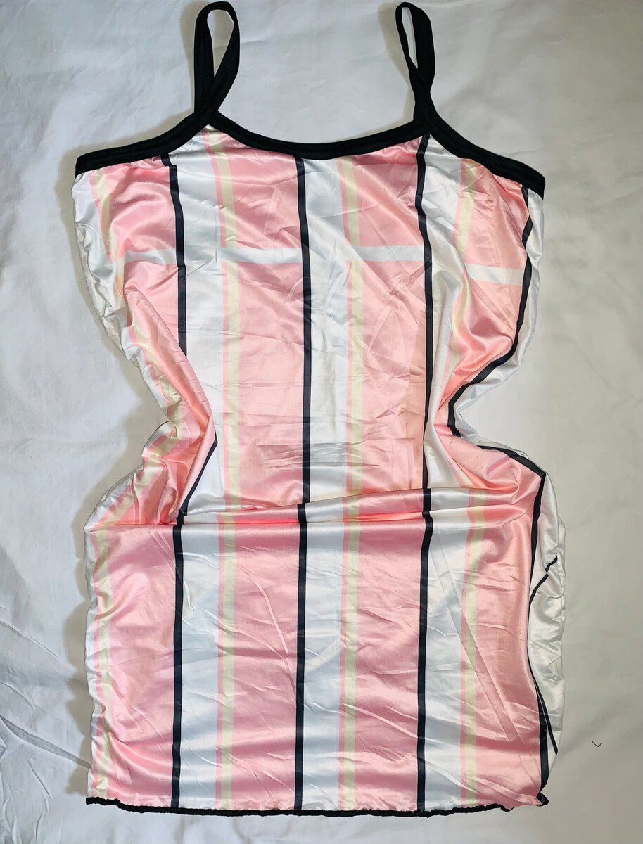 Robe nuisette rayée femme