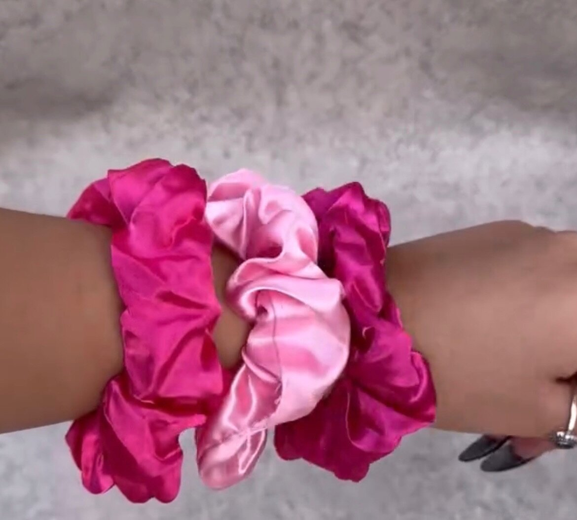 Chouchou en satin ( Lot de 5 )