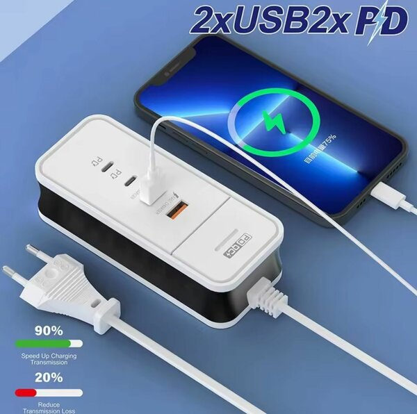 Cable + Chargeur mural USB pour téléphone portable