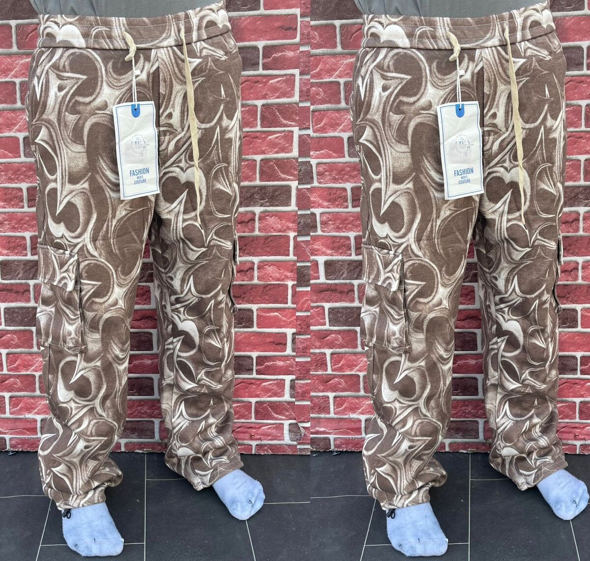 Pantalons cargo imprimés homme