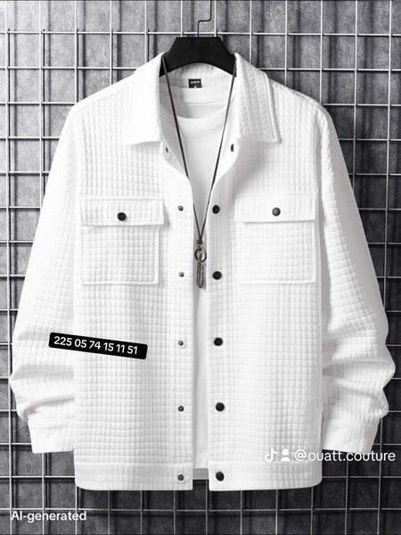 Veste Chemise Blanche Homme Élégante