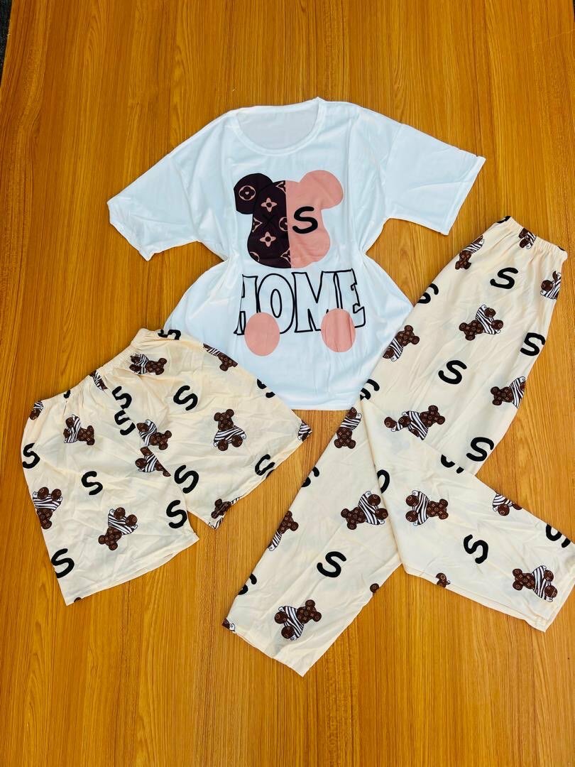 3 in 1 pajamas nightwear